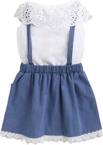 Cute Denim Dress with Bow