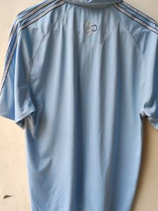 Adidas Men's Light Blue Polo Shirt