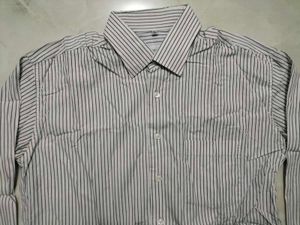 Men's Striped Button-Up Shirt