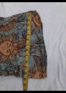 Savana Boho Sun Print Strapless Top