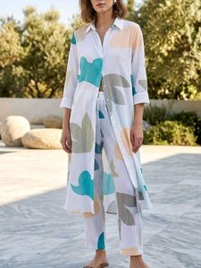 Stylish Abstract Print Co-ord Set