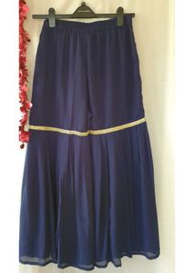 Navy Blue Sharara Set