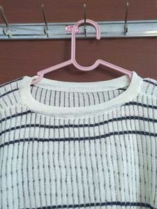 Striped Knit Crop Top