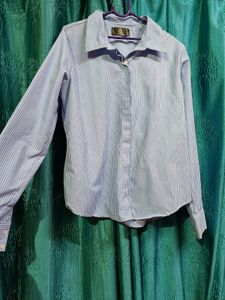 Striped Button-Down Shirt
