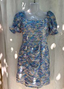 Floral Ruched Mini Dress