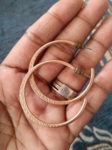 Rose Gold Hoop Earrings