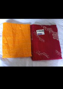 Mayna-2 Saree - Red &amp; Yellow