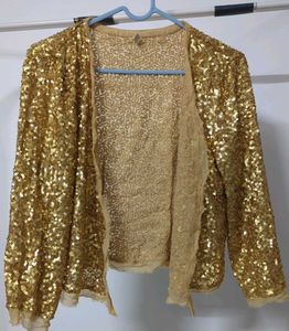 Sparkling Gold Sequin Jacket from Bendito Pie