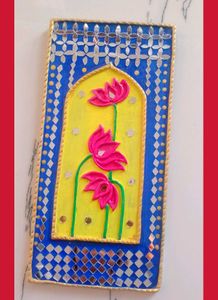 Lippan Art Mud Mirror Wall Decor Handmade Wal