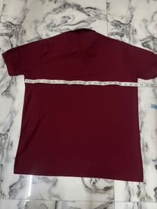 Men's Maroon Polo T-Shirt