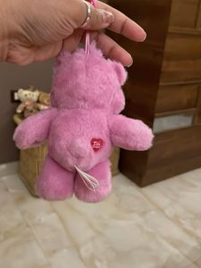 Cute Pink care Bear Keychain