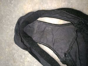Elegant Black Lace Trim Briefs