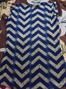 Stylish Blue Printed Kurta