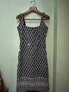 Corset Black Sequined Ethnic Kurti