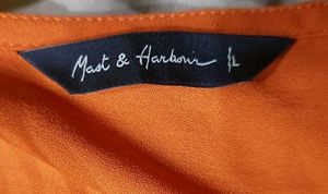 Tiered Orange Dress