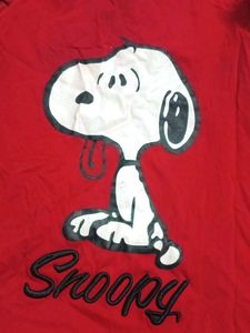 Red Snoopy Graphic T-Shirt