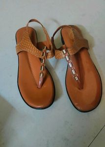 Stylish Tan Thong Sandals