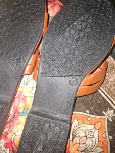 Stylish Brown Criss-Cross Flat Sandals