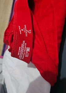 Three Leggings Red White And Black