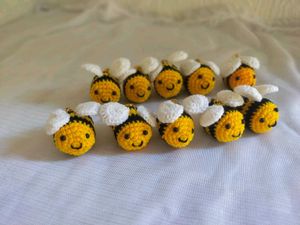 Handmade Crochet Sunflower Keychains