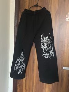 Black Gothic Graphic Pants