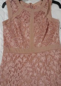 Elegant Lace Gown with Slit