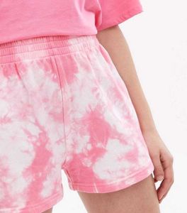 Pink Tie-Dye Shorts