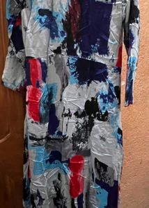 Abstract Print Kurta