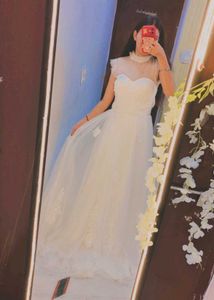 Elegant White Bridal Lehenga