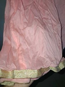 Peach Tiered Anarkali Dress