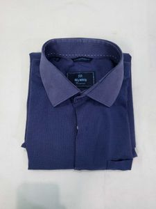 Raymond Blue Textured Formal Shirt