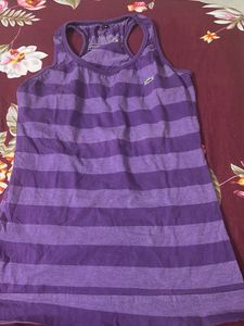Purple Striped Tank Top