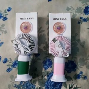 Cute Mini Portable Handheld Fan 2pc
