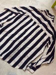 Classic Striped Button-Up Shirt