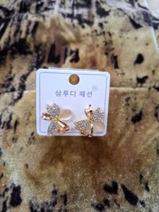 Sparkling Butterfly Earrings