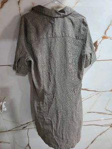 Checked Shirt Dress