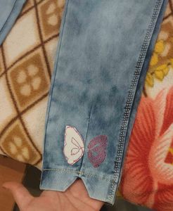 stratchable girls jeans combo