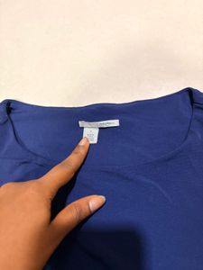 Blue Sleeveless Tank Top