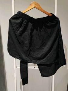 Chic Black Wrap Skirt