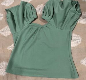 Cute Puffy Sleeve Top