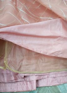 Readymade Lehnga With Choli &amp; Net Shrug