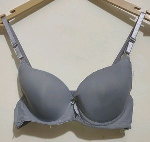 Grey Padded Bra
