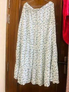 Floral Print Maxi Skirt for girls