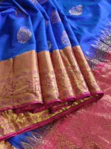 Beautiful Blue &amp; Pink Saree
