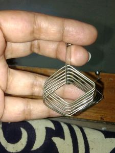 Steel Earrings Geometrical Shape,  New