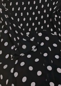 Chic Polka Dot Black Dress