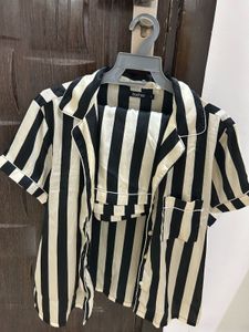Boohoo Striped Co-ord Set