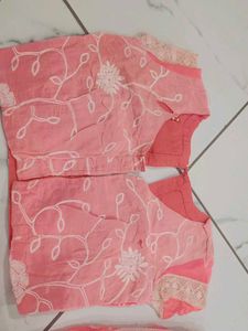 Pink Embroidered Lehenga Choli Set