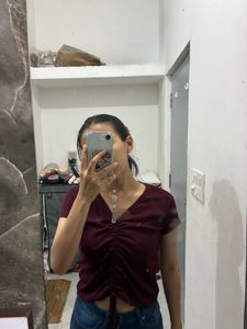 Chic Ruched Crop Top