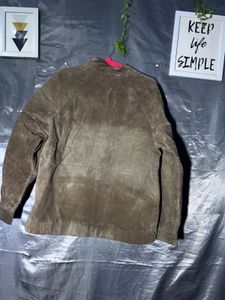 St Mitchell Men's Suede Bomber Jacket